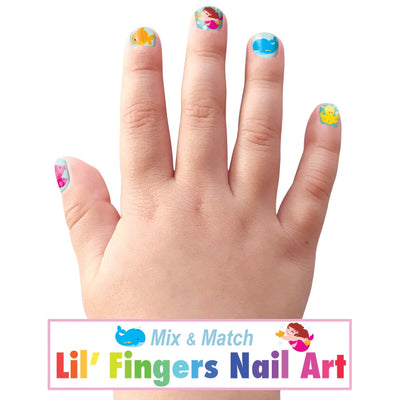 Cutie Stick-On Earring and Nail Sticker Gift Set - Mermaids - Twinkle Twinkle Little One