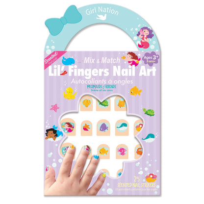 Cutie Stick-On Earring and Nail Sticker Gift Set - Mermaids - Twinkle Twinkle Little One