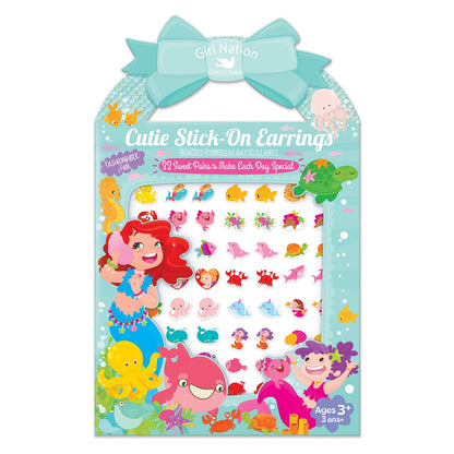 Cutie Stick-On Earring and Nail Sticker Gift Set - Mermaids - Twinkle Twinkle Little One