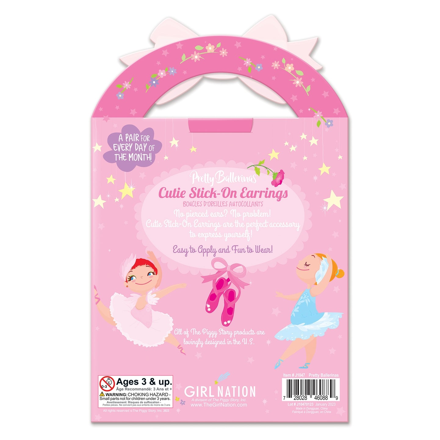 Cutie Stick-On Earrings - Pretty Ballerinas - Twinkle Twinkle Little One