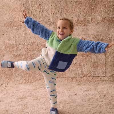 Magnetic Me Blue Colorblock Sherpa Boys Jacket