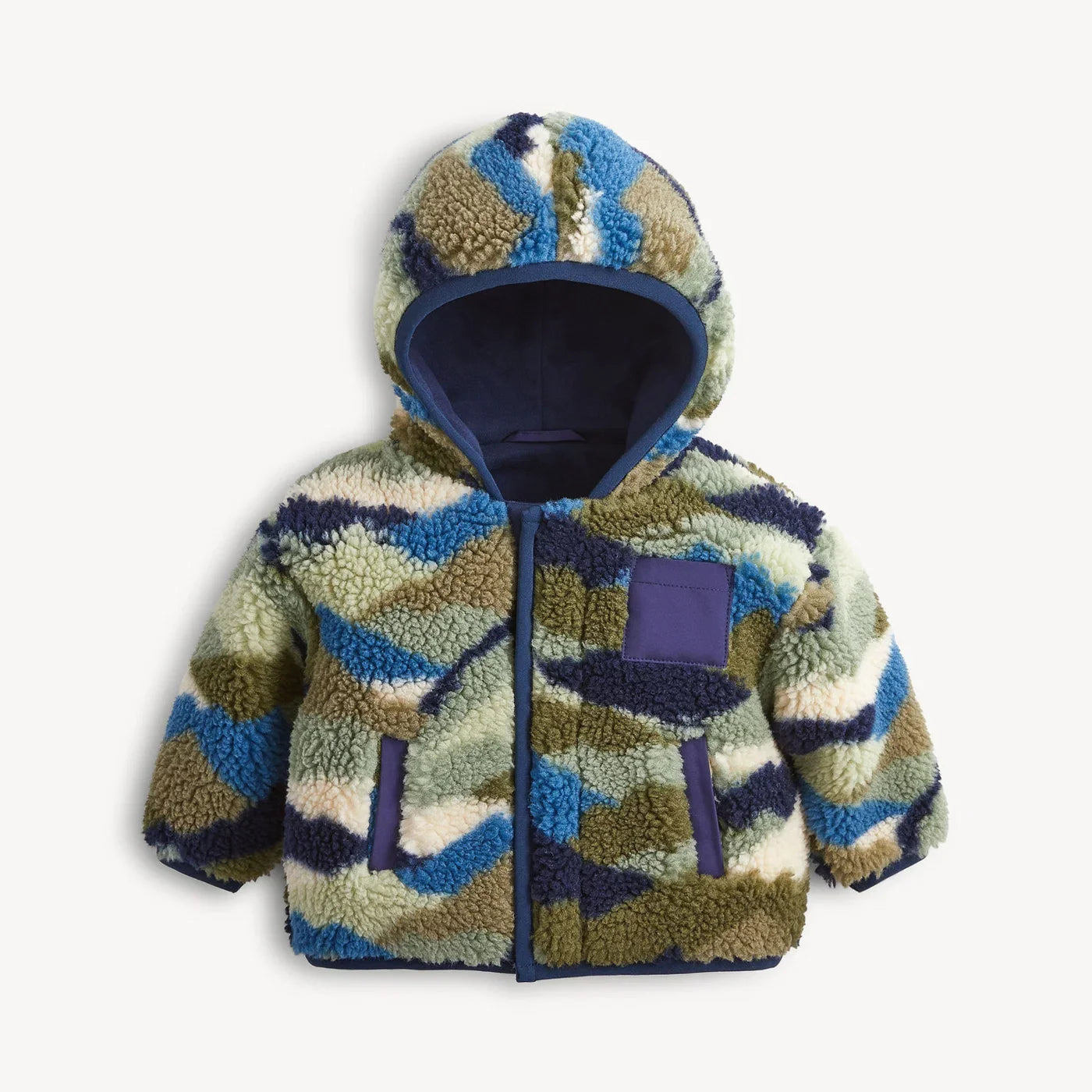 Magnetic Me Camo Peak Sherpa Boys Jacket