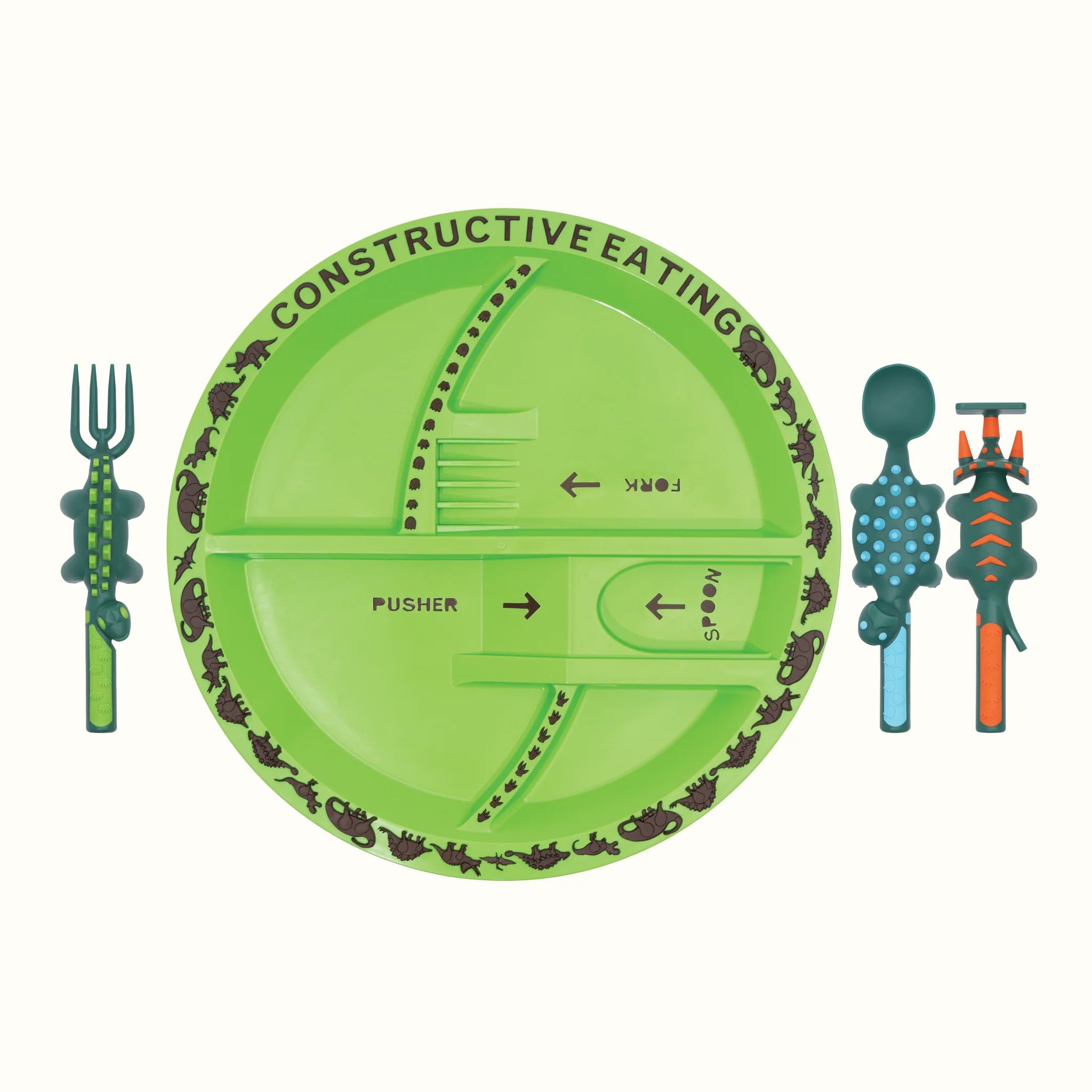 Dino Utensil & Plate Combo - Twinkle Twinkle Little One