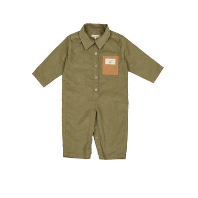 Olive Button Jumpsuit - Twinkle Twinkle Little One
