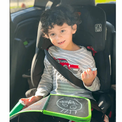 Daily Doodler Reusable Activity Book-Games on the Go, Includes 4 Wonder Stix