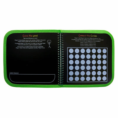 Daily Doodler Reusable Activity Book-Games on the Go, Includes 4 Wonder Stix