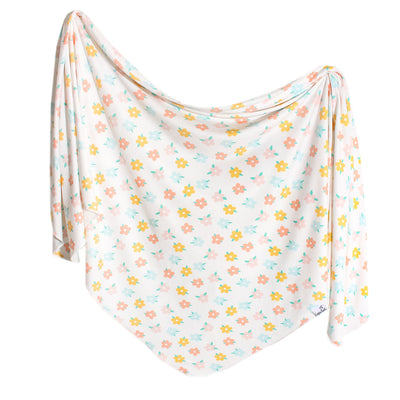 Daisy Knit Swaddle Blanket - Twinkle Twinkle Little One