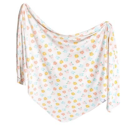 Daisy Knit Swaddle Blanket - Twinkle Twinkle Little One