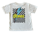 David Bowie Checkered Bolt Tee - Vintage white - Twinkle Twinkle Little One