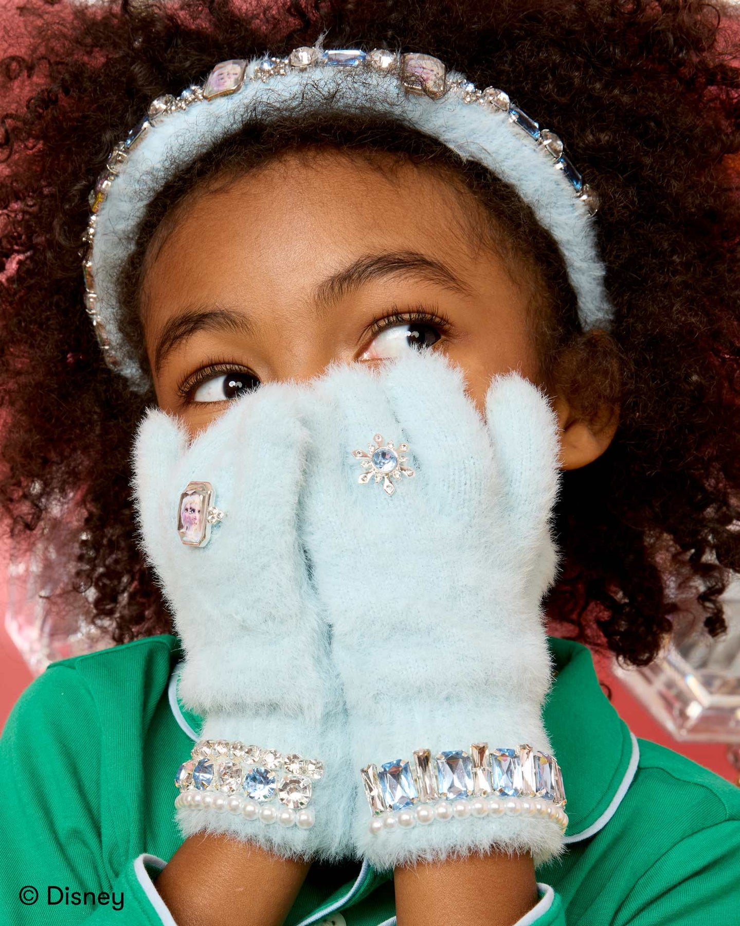 Disney Frozen Elsa Winter Jeweled Gloves - 0