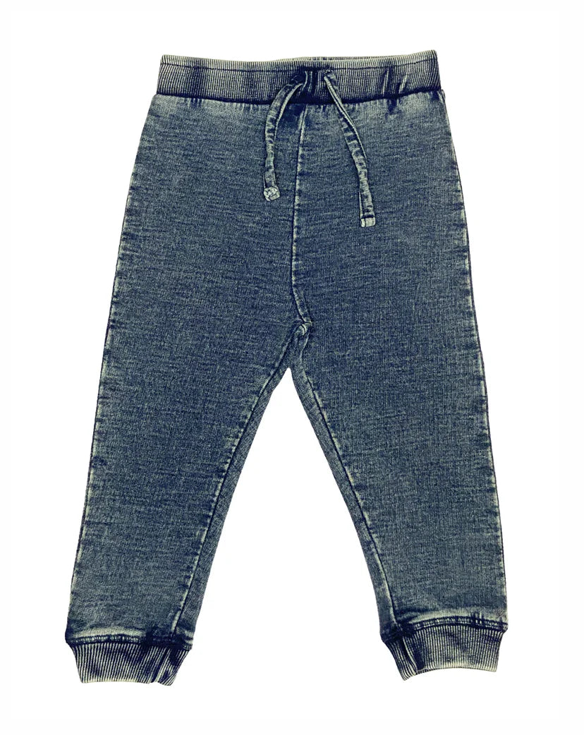 Mish Denim Distressed Denim Joggers