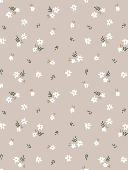 Ditsy Floral Organic Cotton Hooded Baby Bathrobe - Twinkle Twinkle Little One