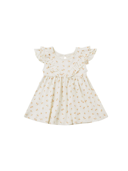 Sleeveless Ruffle V Dress - Ditsy Melon - Twinkle Twinkle Little One