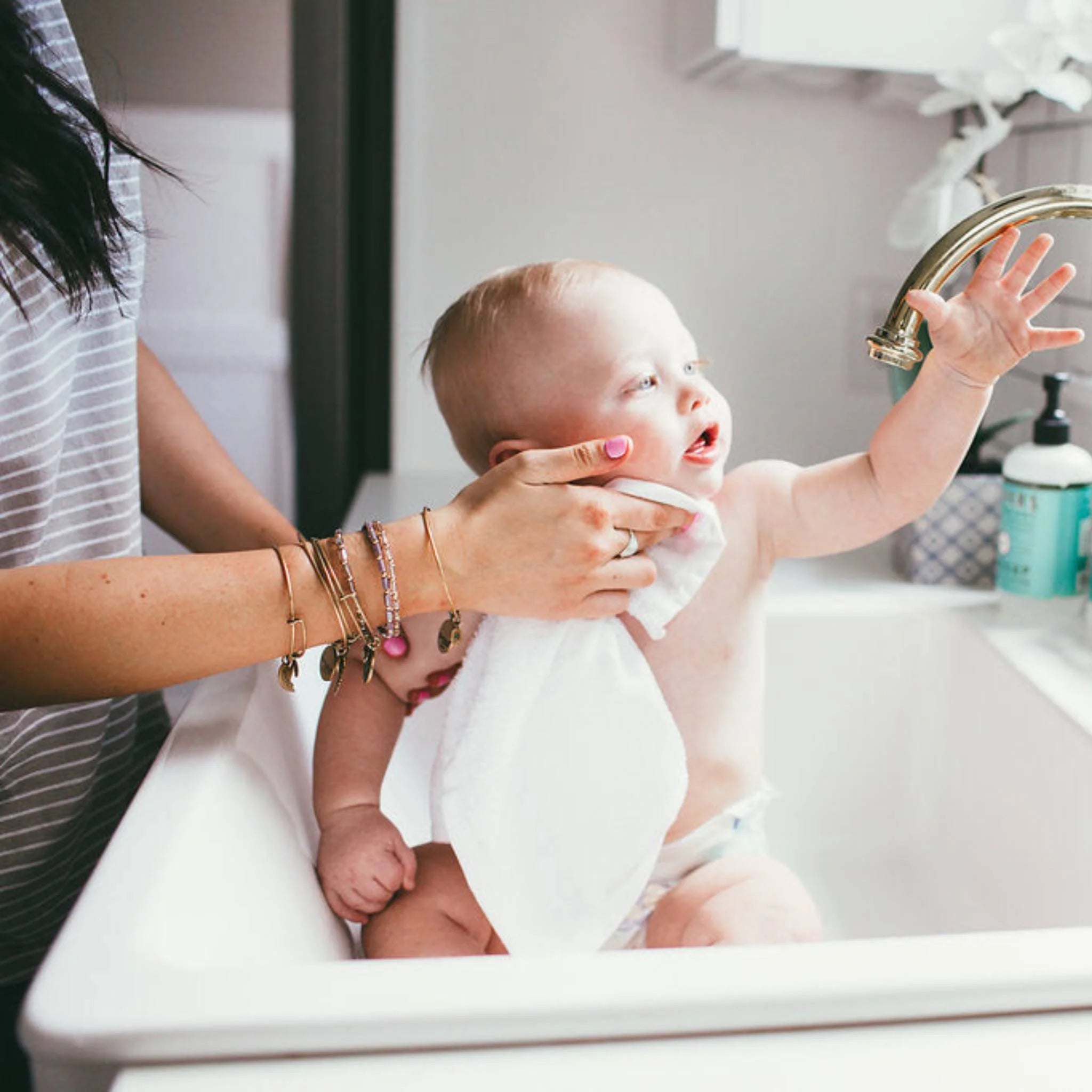 Ultra Soft 6 Pack Washcloths - Dove - Twinkle Twinkle Little One