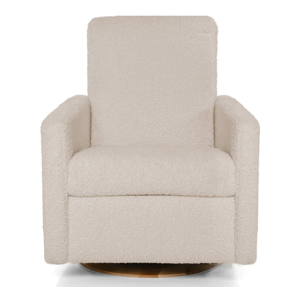 Floor Model: Drew Swivel Gliding Recliner-Sheepskin Linen with Power - Twinkle Twinkle Little One