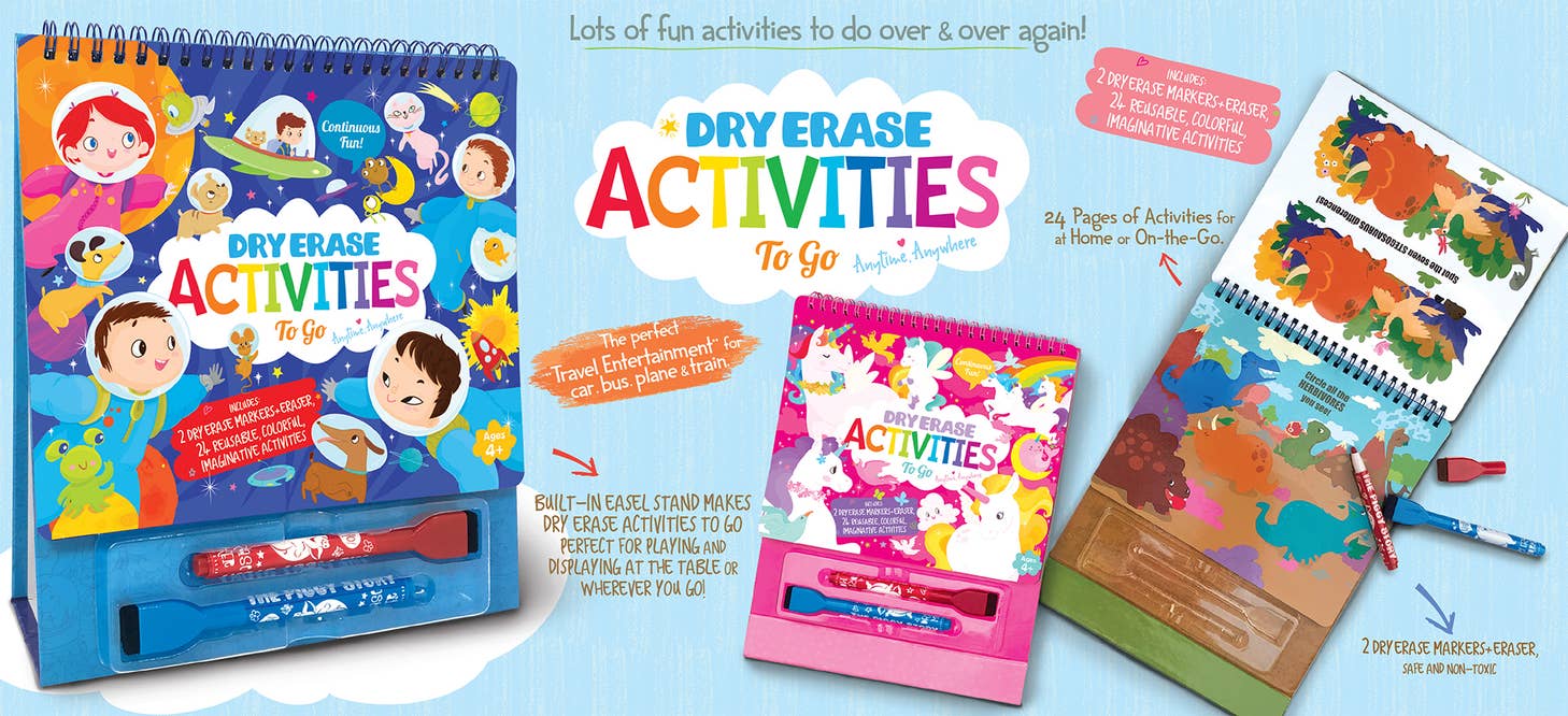 Dry Erase Activities To Go- Dinosaur World - Twinkle Twinkle Little One