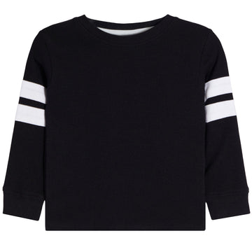 Mish Black With White Stripe Thermal Top - Twinkle Twinkle Little One