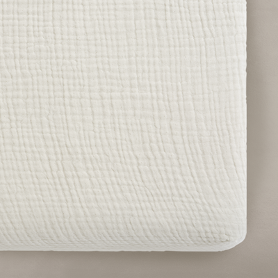 'Eggshell' Cream Premium Muslin Crib Sheet - Twinkle Twinkle Little One