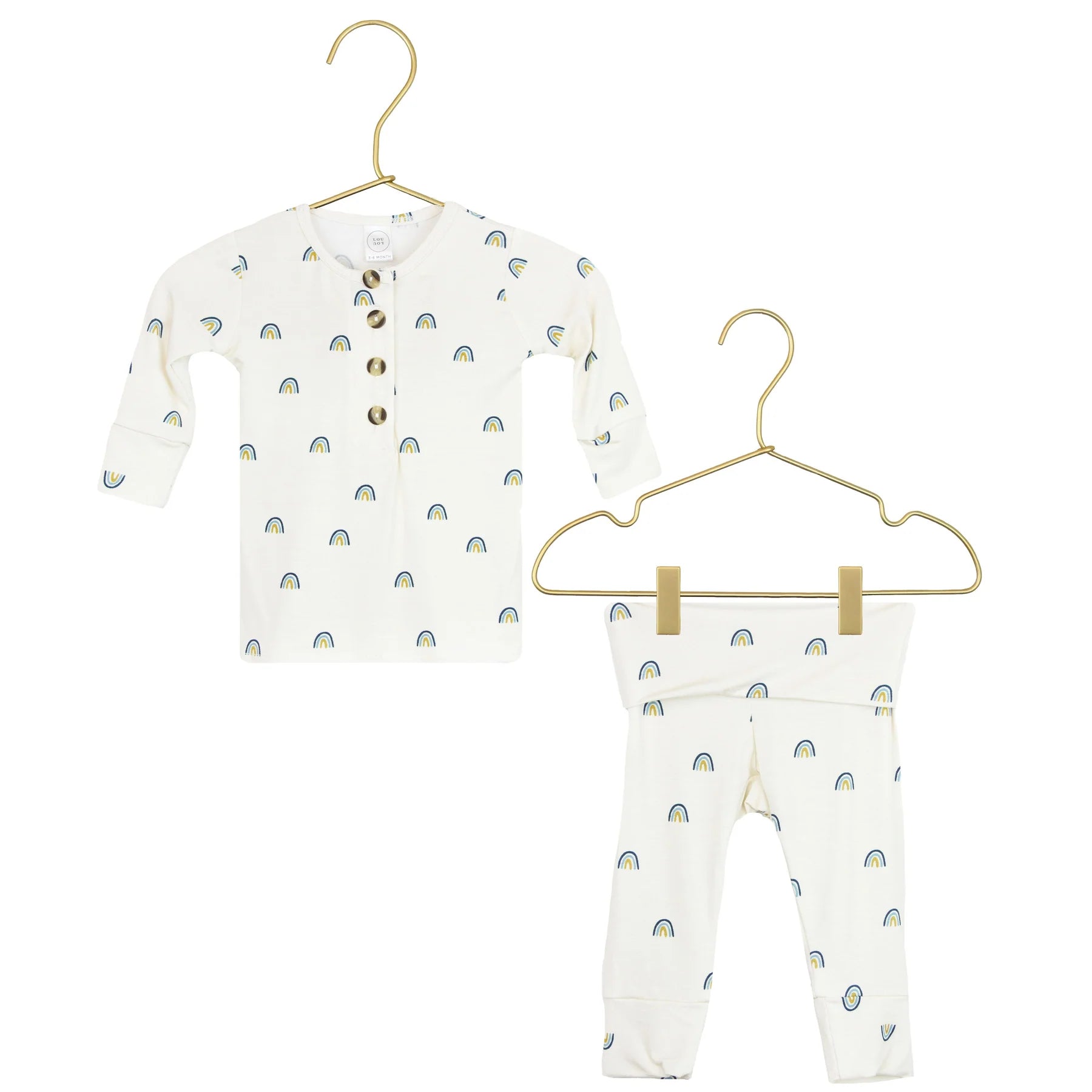 Ezra Top, Bottom & Top Knot Hat Set - Twinkle Twinkle Little One