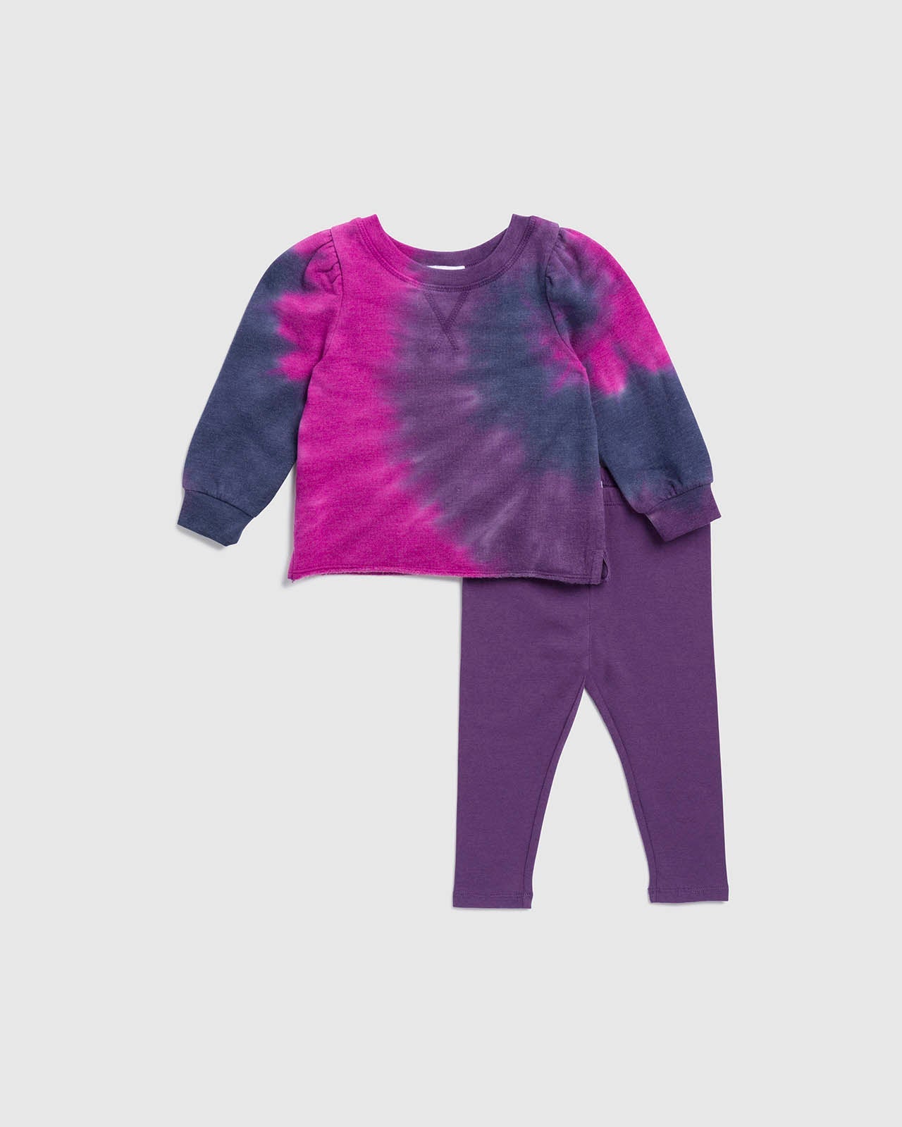 Infant Girl Disco Tie-Dye Sweatshirt Set - Twinkle Twinkle Little One