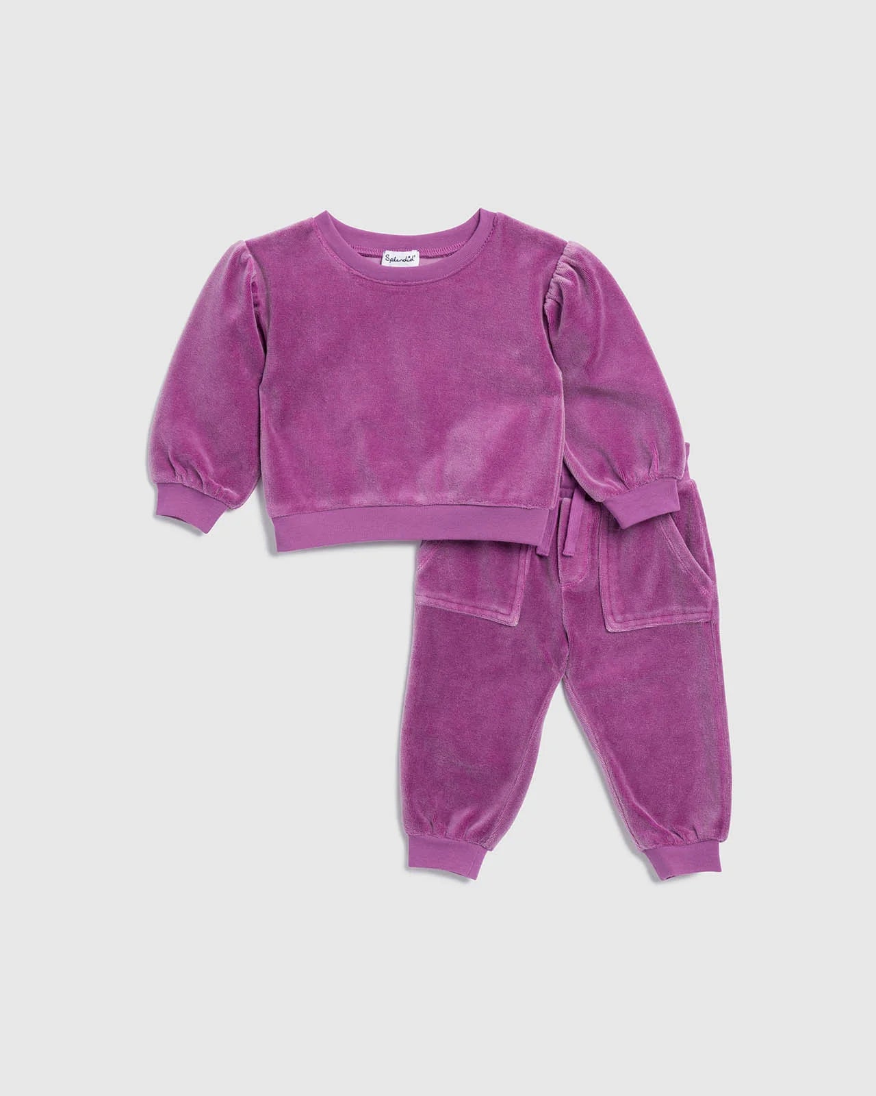 Infant Girl Jade Velour Jogger Set - Twinkle Twinkle Little One