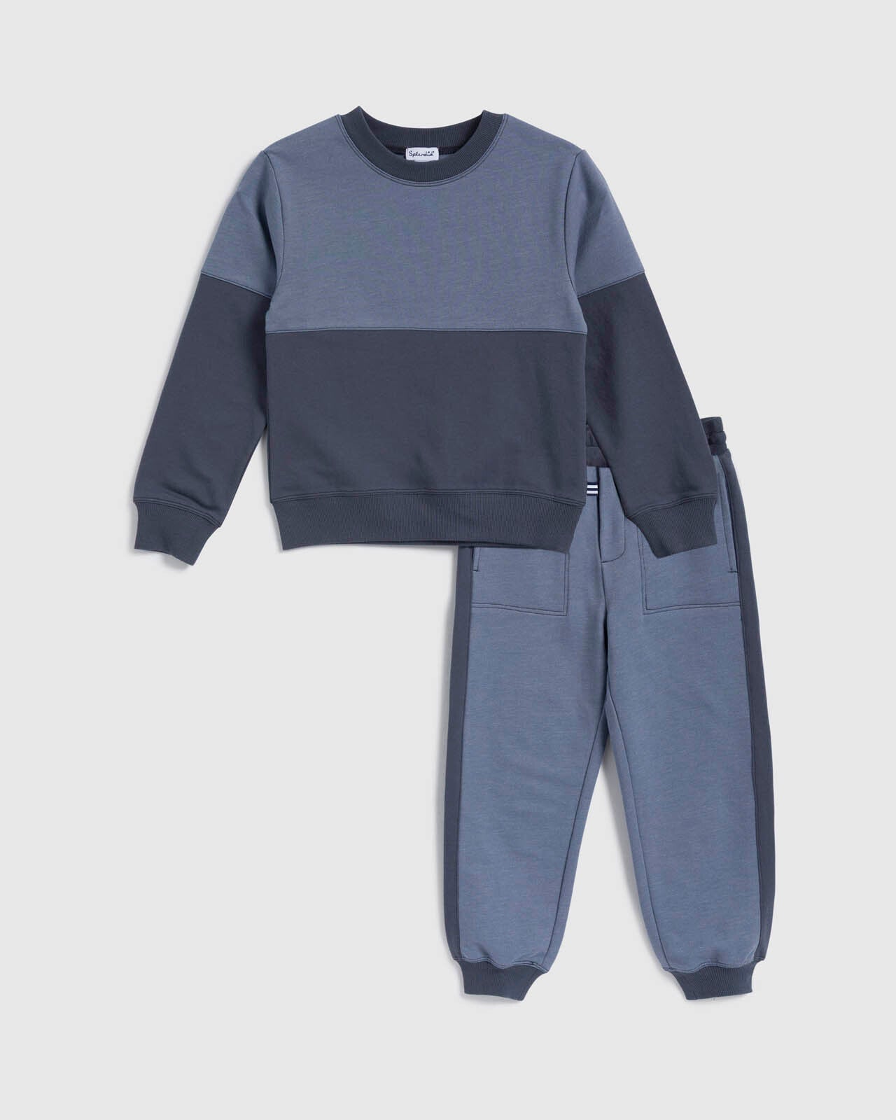 Toddler Boy Stormy Colorblock Crew Set