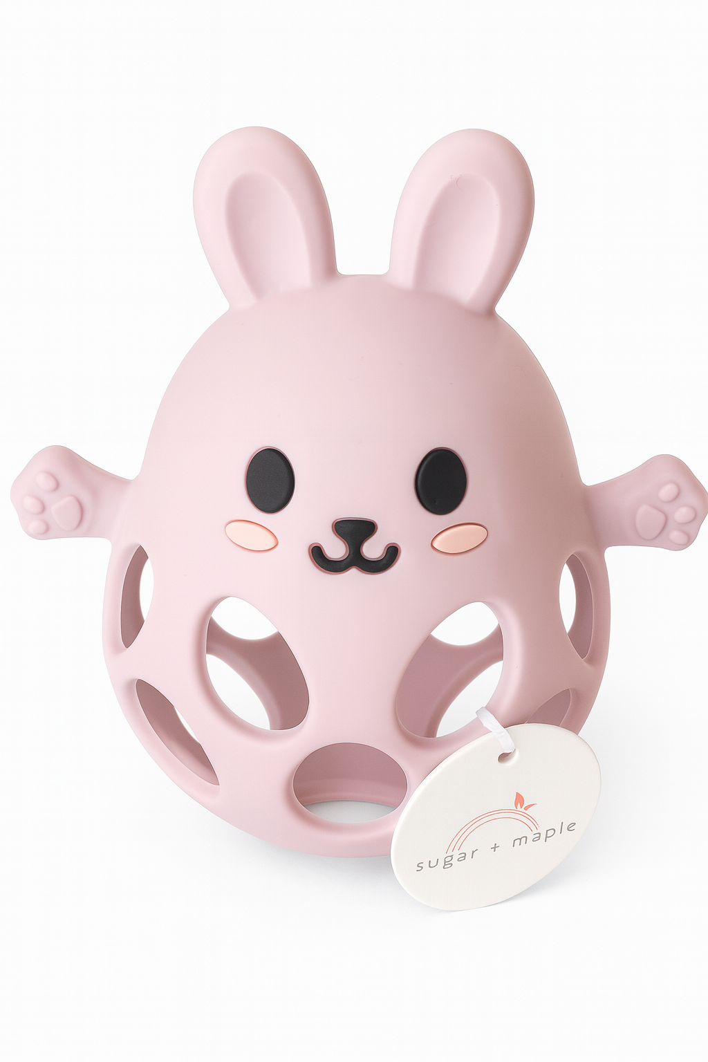 Silicone Pink Bunny Teether - Twinkle Twinkle Little One