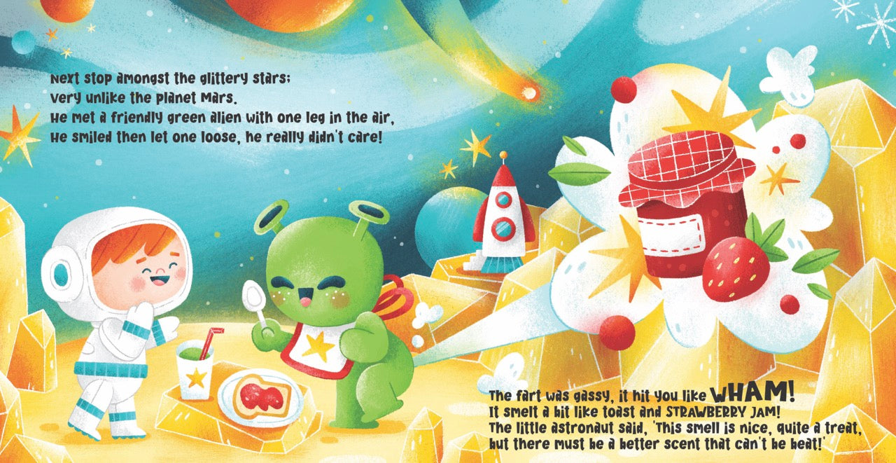 Scratch ‘n’ Sniff Fart Book – Space Farts - Twinkle Twinkle Little One