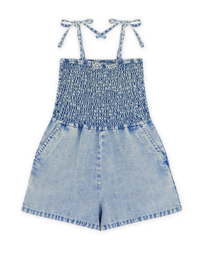 Brunch Club Romper - Denim