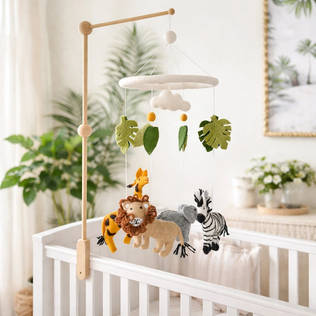 Felt Baby Mobile - Safari Animal