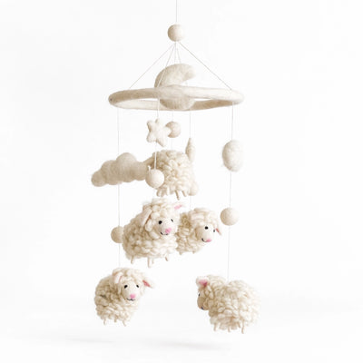 Felt Baby Mobile - Sheep