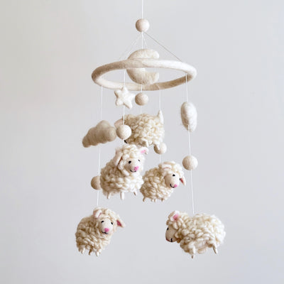 Felt Baby Mobile - Sheep
