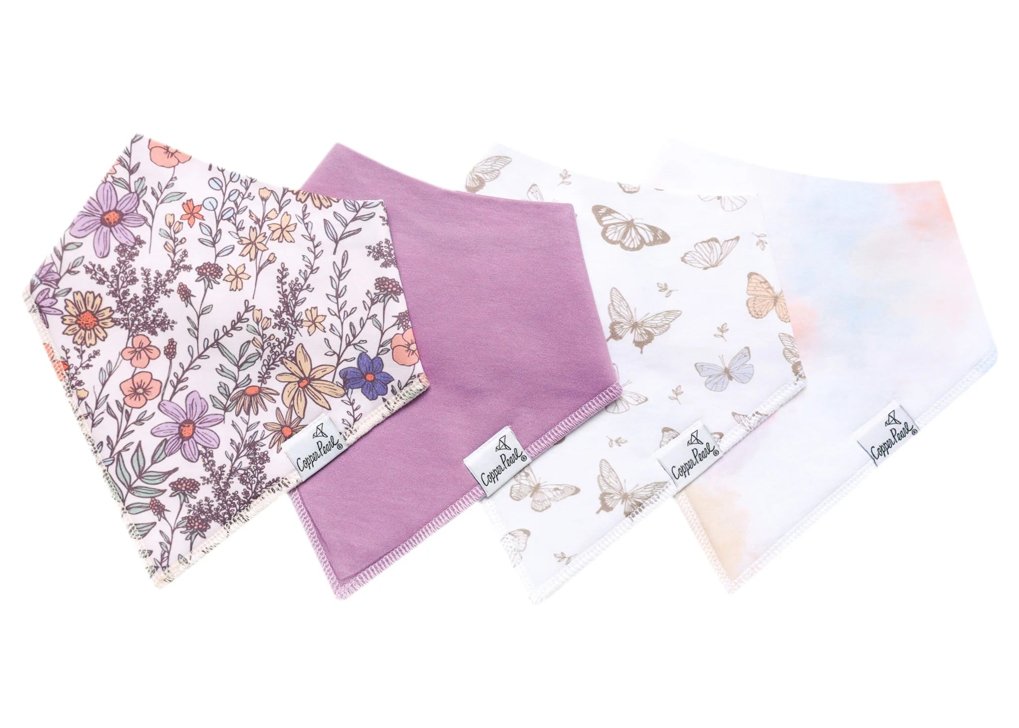 Flora Bandana Bib Set (4-Pack) - Twinkle Twinkle Little One