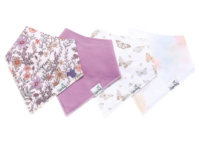 Flora Bandana Bib Set (4-Pack) - Twinkle Twinkle Little One
