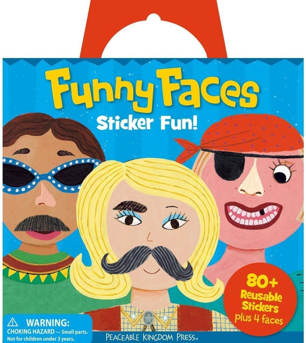 Funny Faces Reusable Sticker