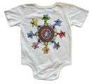 Grateful Dead Circle Dancing Bears Onesie - Vintage White - Twinkle Twinkle Little One