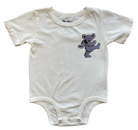 Grateful Dead Circle Dancing Bears Onesie - Vintage White - Twinkle Twinkle Little One
