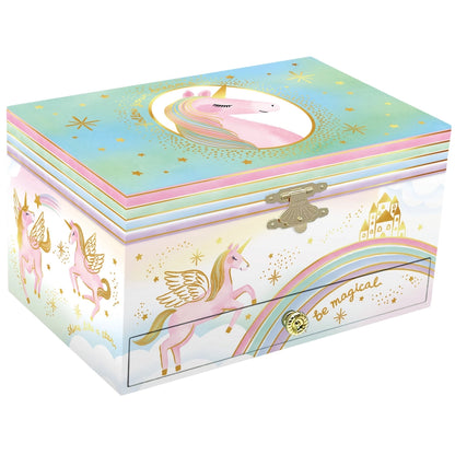 Unicorn 1 Drawer Musical Deluxe Jewelry Box - Twinkle Twinkle Little One