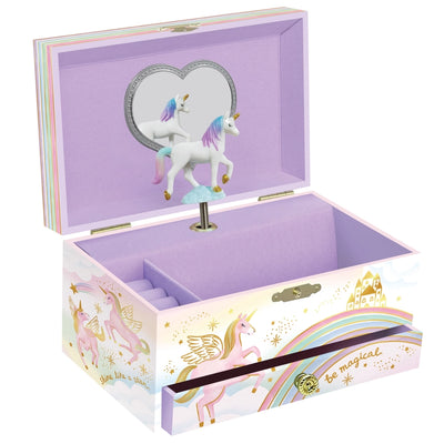 Unicorn 1 Drawer Musical Deluxe Jewelry Box - Twinkle Twinkle Little One