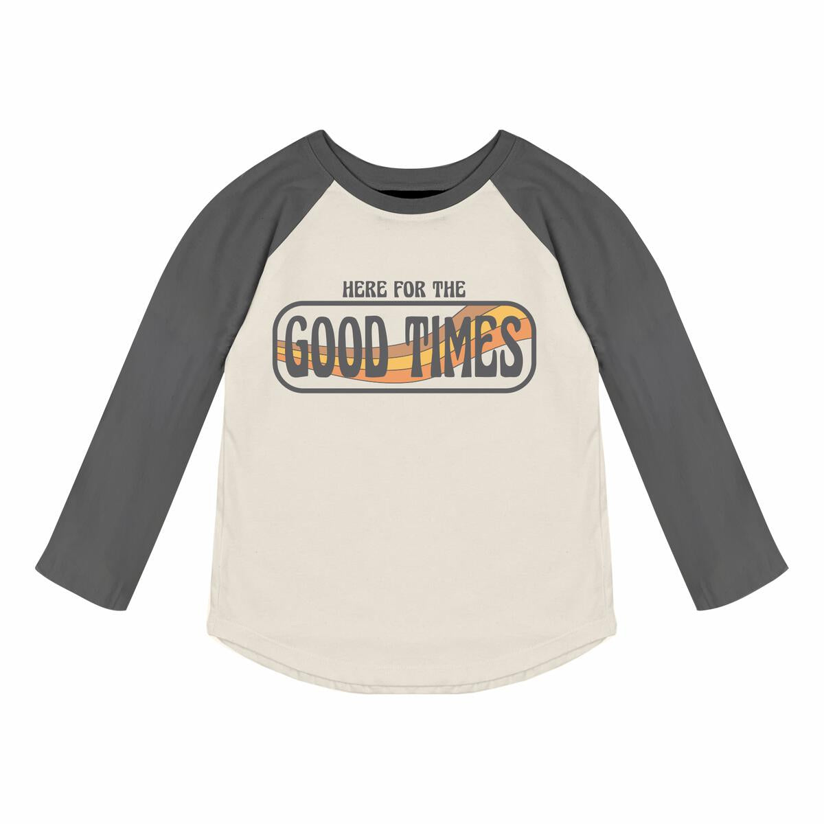 Tiny Whales Good Times Raglan Long Sleeve T-Shirt - Twinkle Twinkle Little One