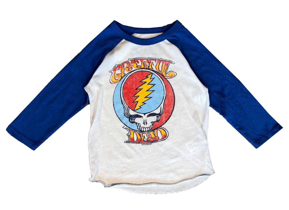 Rowdy Sprout Grateful Dead SYF Classic Raglan Tee Vintage White / Blue