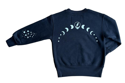 Grateful Dead Moon Black Fleece Crewneck - Twinkle Twinkle Little One