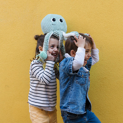 Giant Octopus Mom with Baby - Mint - Twinkle Twinkle Little One