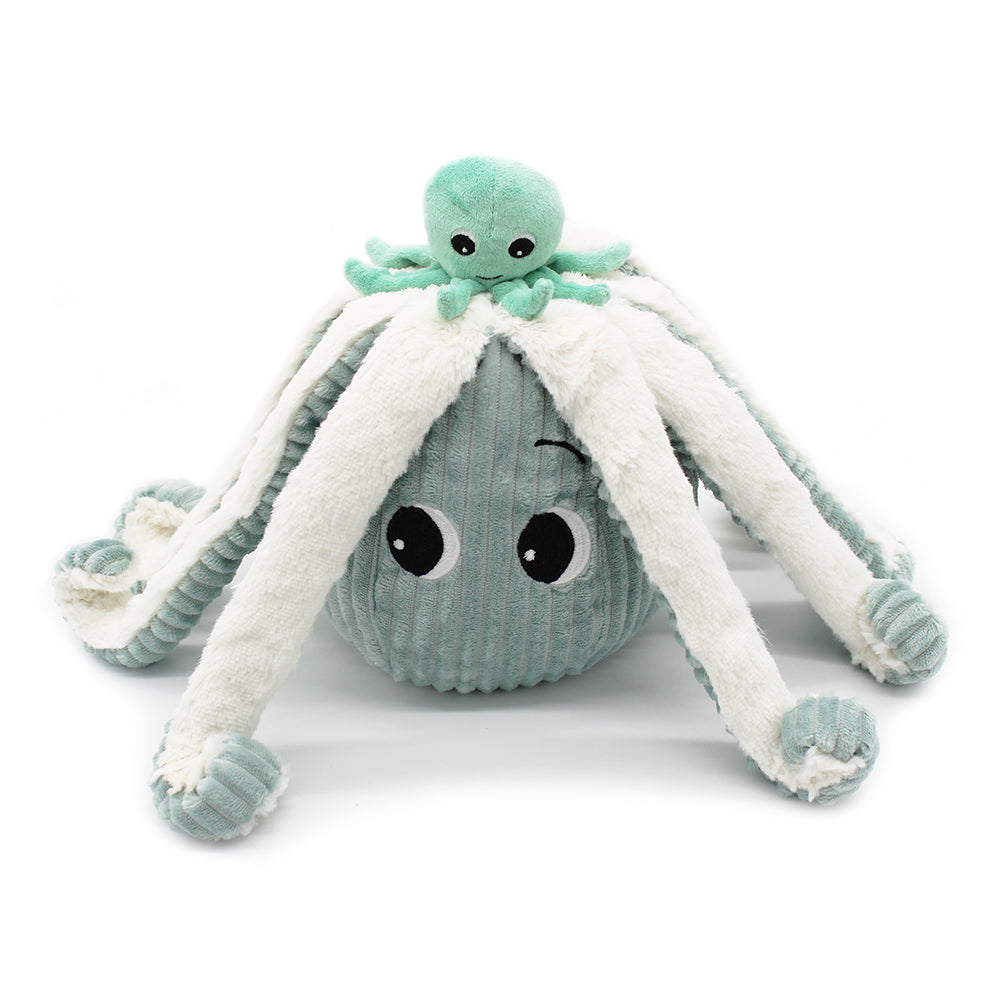 Giant Octopus Mom with Baby - Mint