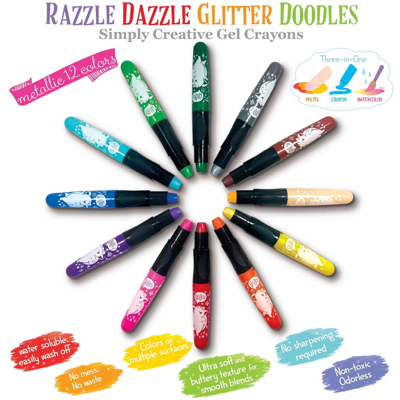 Glitter Space Dry Erase Coloring Gift Set - Twinkle Twinkle Little One