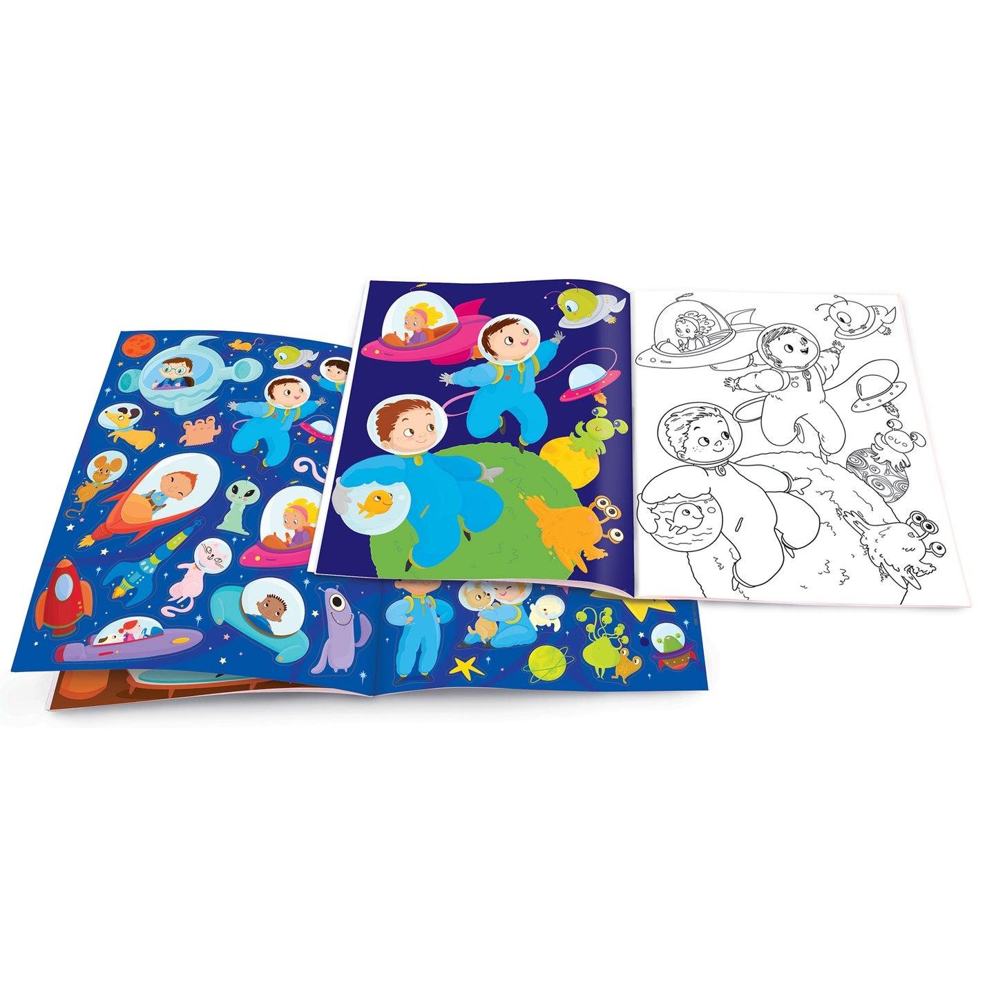 Glitter Space Dry Erase Coloring Gift Set - Twinkle Twinkle Little One