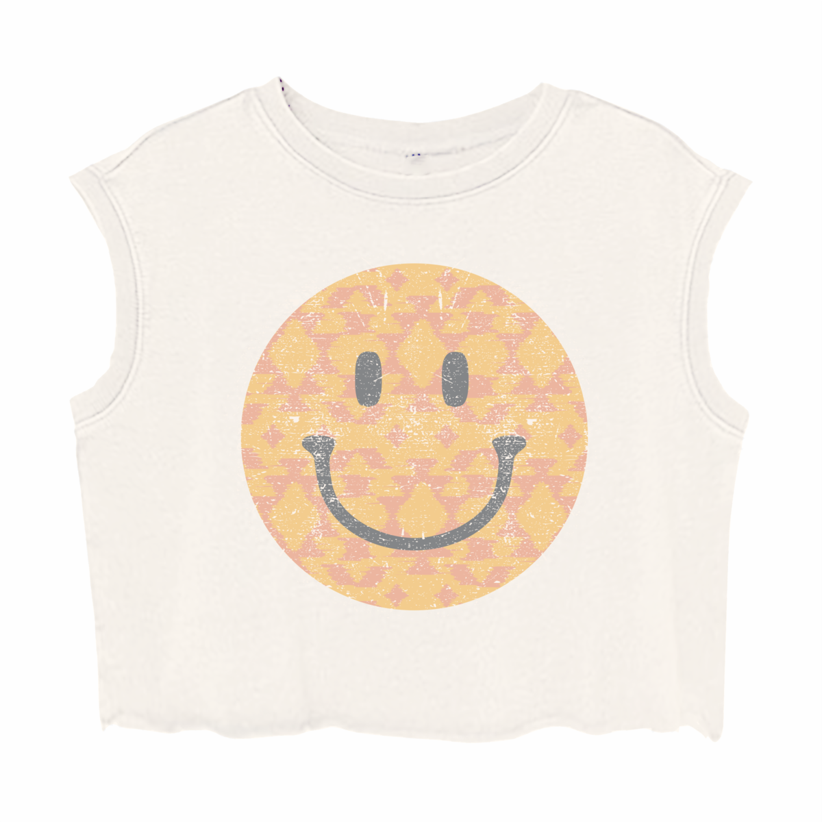 Tiny Whales Happy Camper Natural Boxy Muscle Tee - Twinkle Twinkle Little One