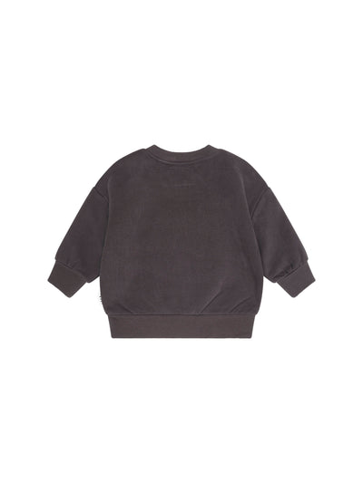Furry Huxbear Sweatshirt - Soft Black