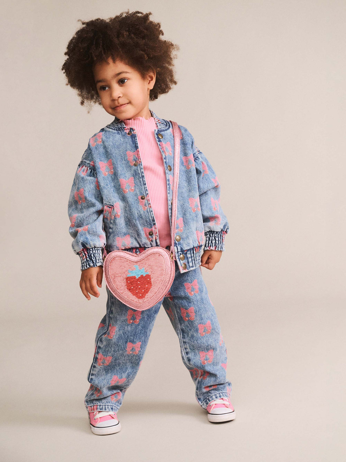 Dreamy Denim Cherry Jacket - Multi Denim