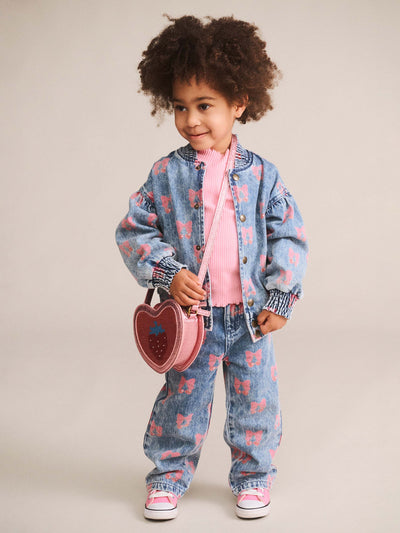 Dreamy Denim Cherry Jacket - Multi Denim